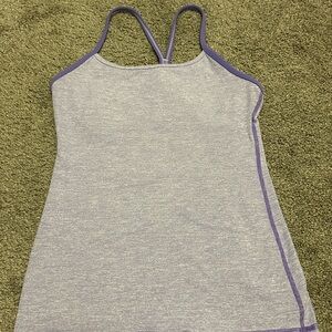 Lululemon Light Purple Power Y Tank Top (4)